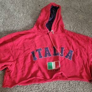 Trendy Crop Top Hoodie